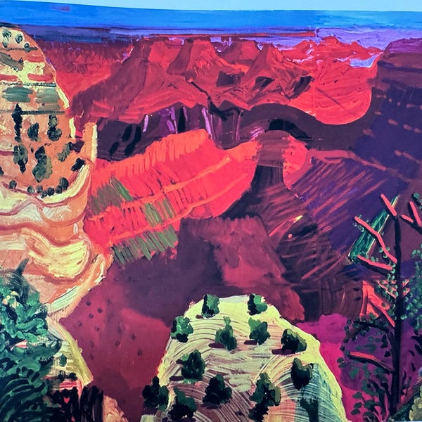 David Hockney The Grand Canyon Print Unframed