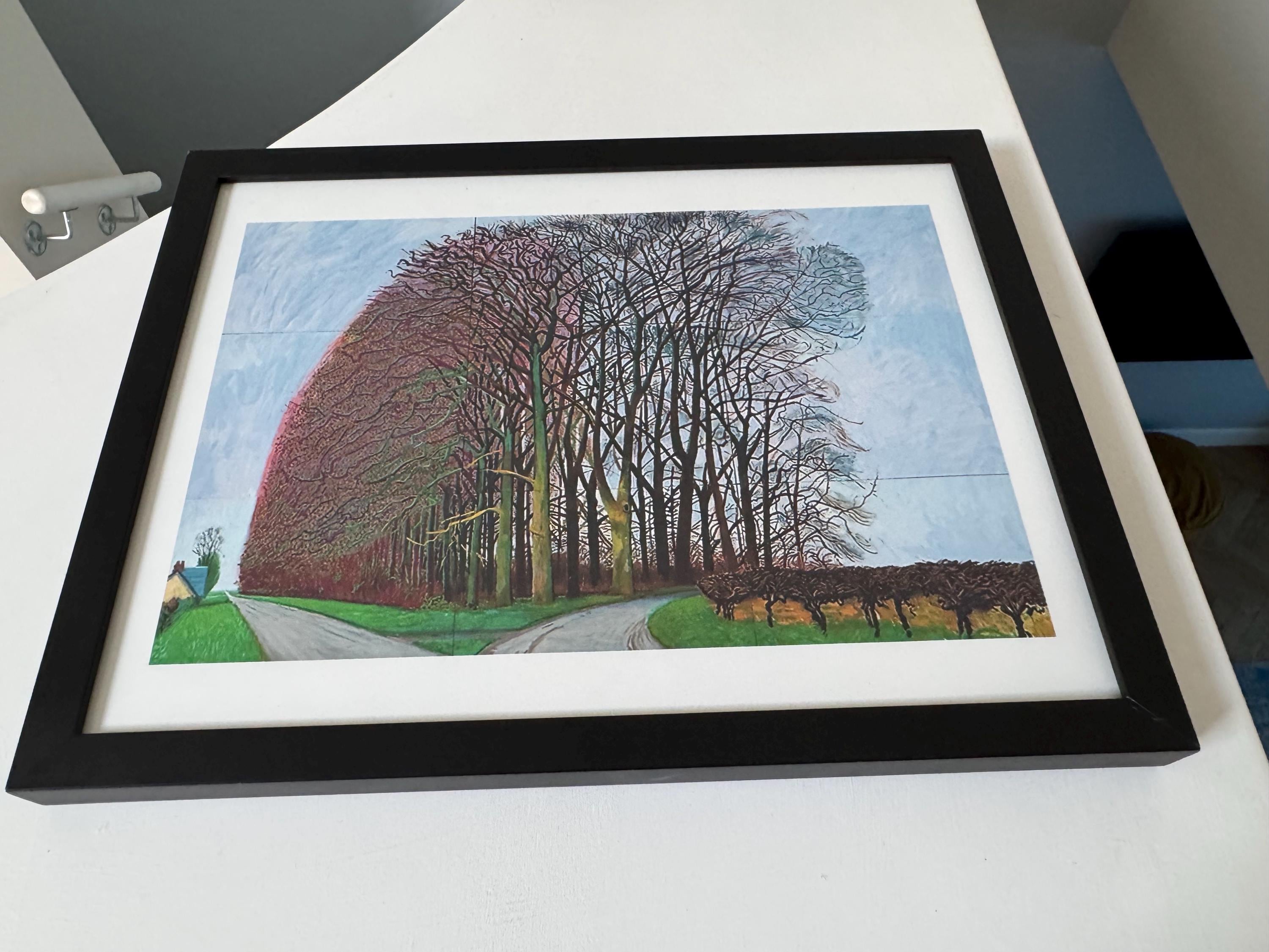 David Hockney Bigger Trees Near Water Print Black Frame - Etsy UK