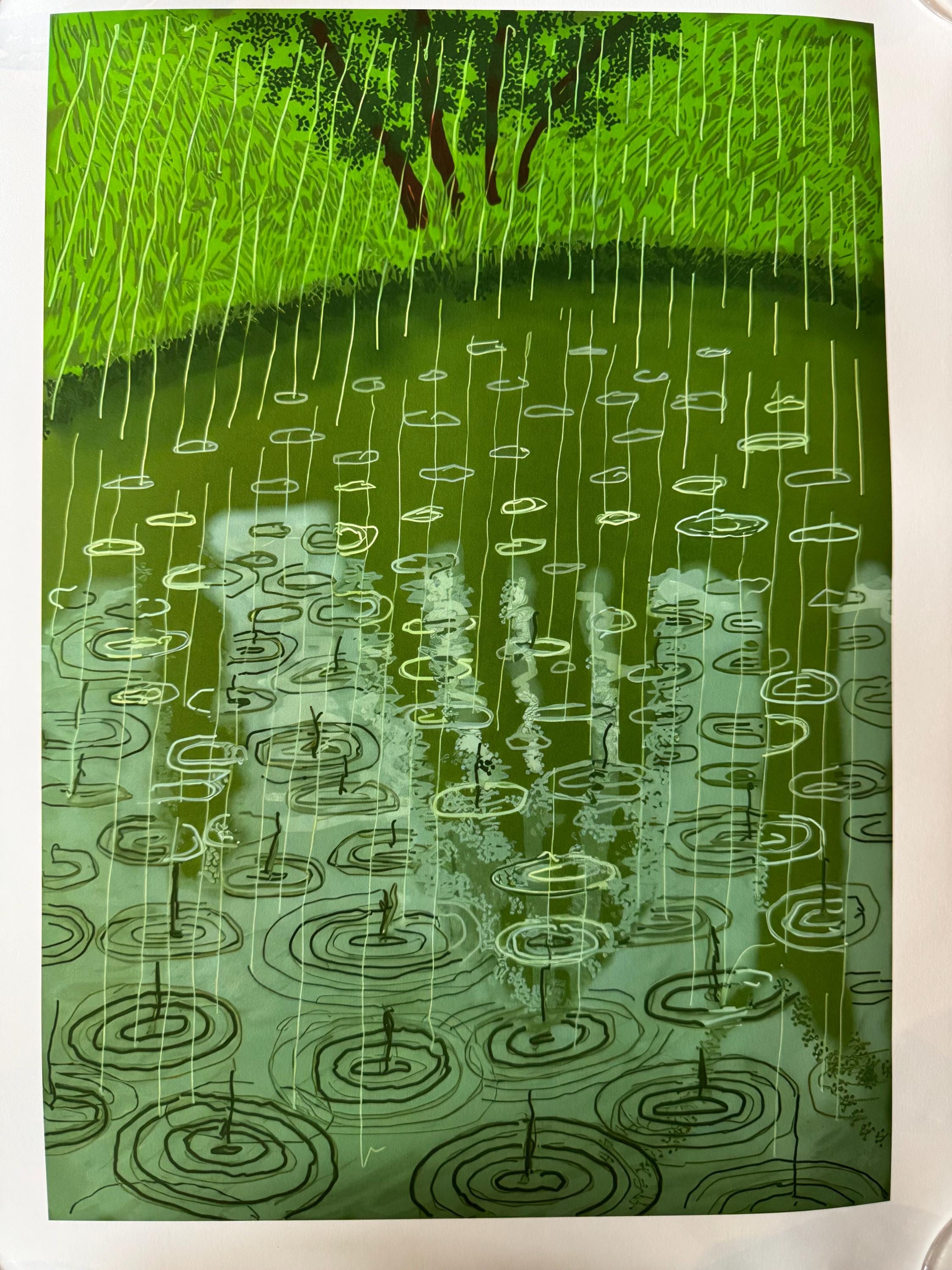 David Hockney 346 Rain Print Unframed - Etsy