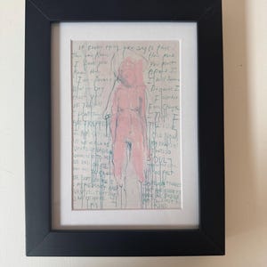 Tracey Emin, je suis le dernier de mon genre, carte d'art encadrée rare