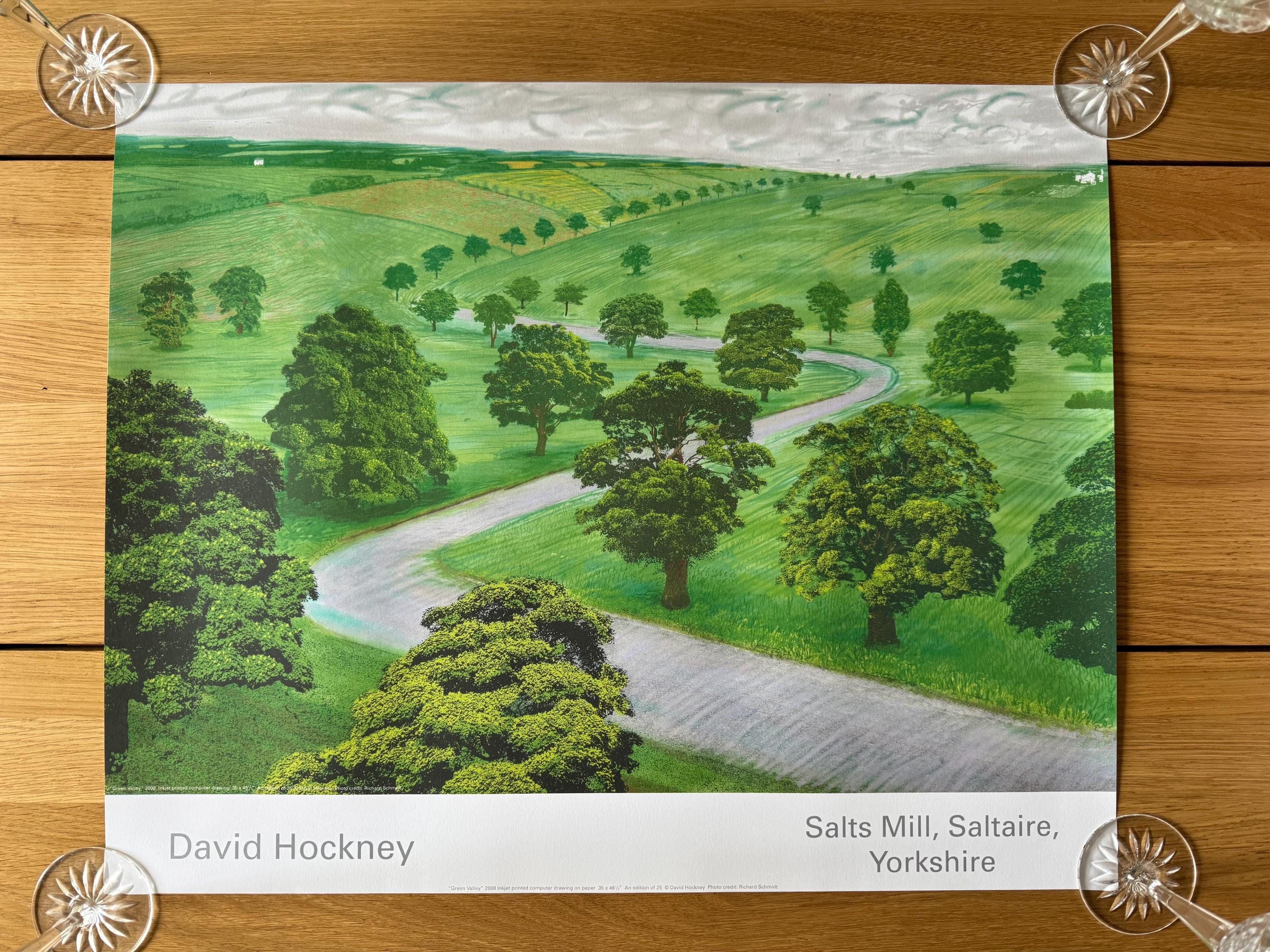 Green Valley Poster by David Hockney 2008 - Etsy