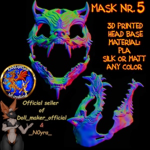 3D-printed Furry/Skullfurry/Furrycreature- head base