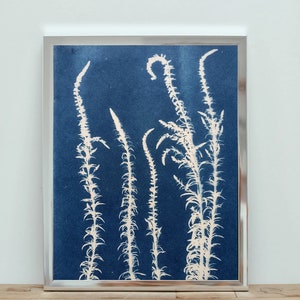 Boho home decor ~ Bohemian decoration | Nature prints | Decorative sheets | Índigo blue | Blue vibes decor | Postcard | Botanical decor