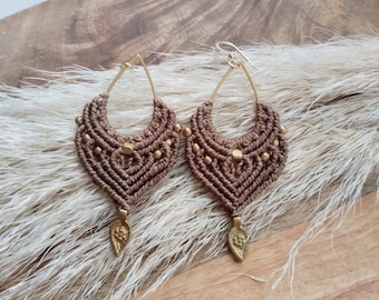 Macrame Earrings | Boho Earrings | Unique jewelry | Handmade | Bohemian style accessories | Summer| Woman gift | Light earrings