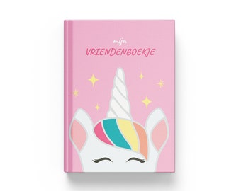 Vriendenboekje Meisjes | Vriendenboekje A5 eenhoorn | 140+ Pagina's | Unicorn Vriendenboekje | Book of friends | Vriendenboek