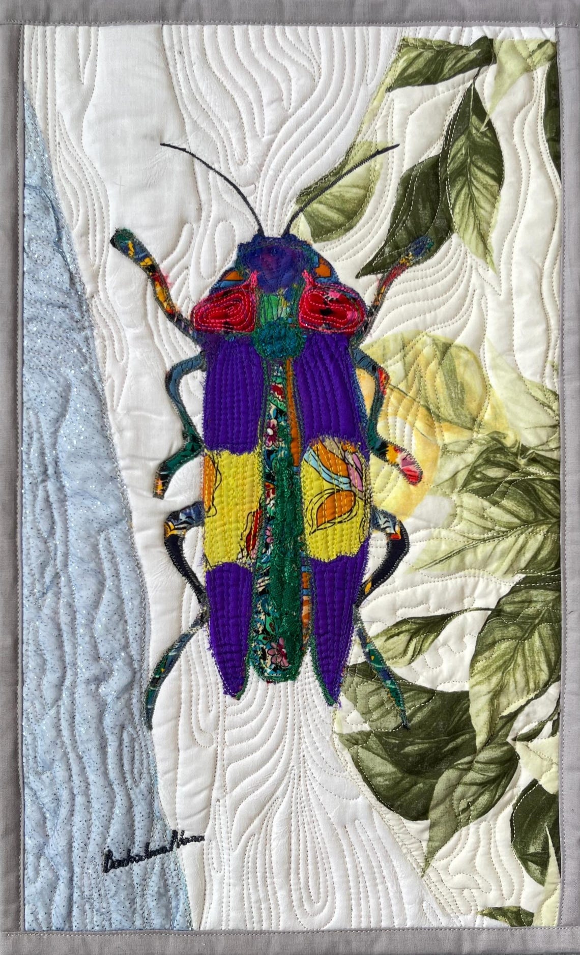 Insect Textles Insect Textile Art Quilt