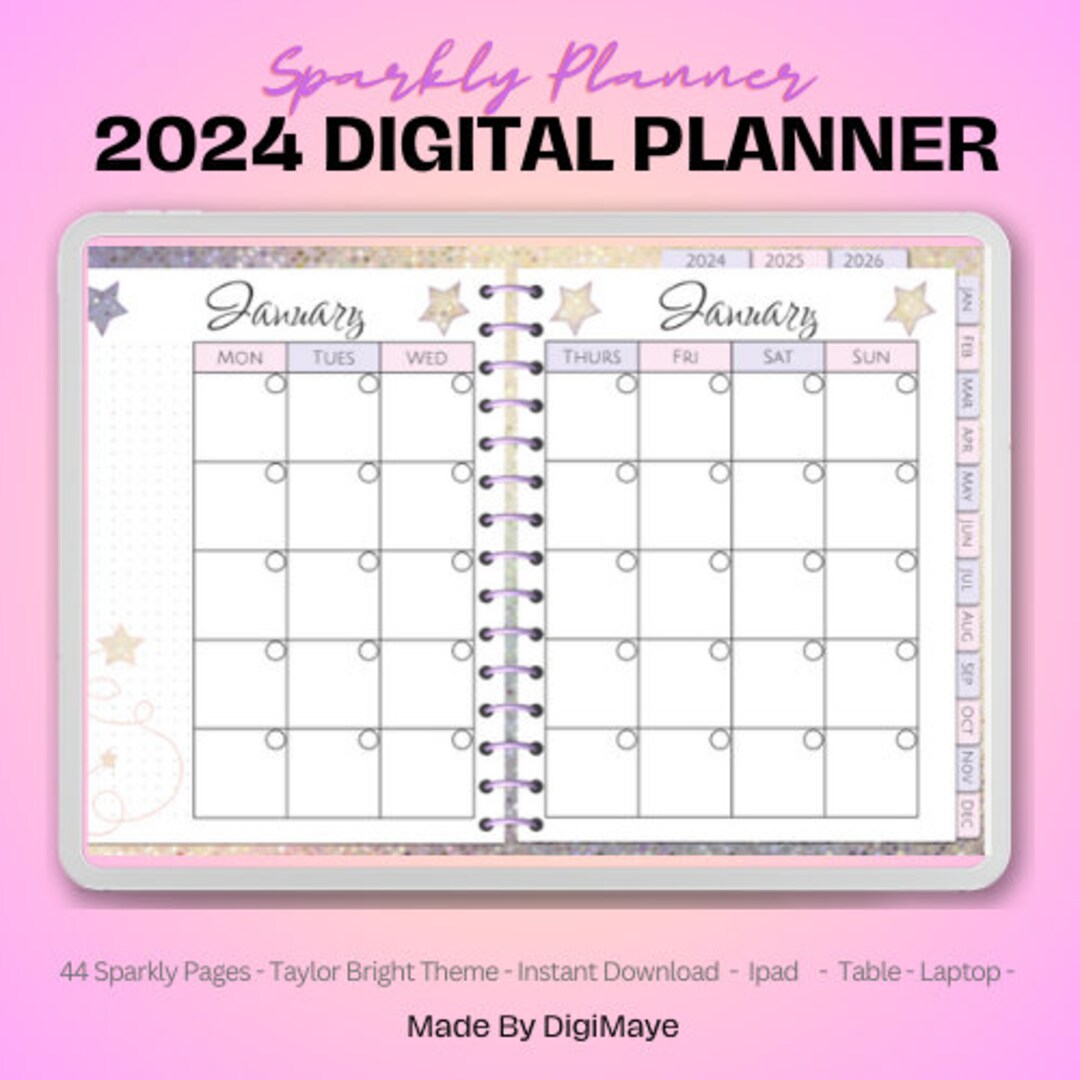 2024 Digital Planner Goodnotes Planner Daily Planner Weekly - Etsy