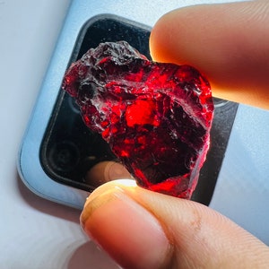 64.70 CTS Big Exclusive Red Garnet Raw garnet chunks January birthstone extra large rough garnet blood red garnet loose garnet Gemstone.