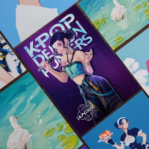 KPop Demon Hunters: Zoey A6 Print | KPop, Huntrix Demon Hunters, Huntrix