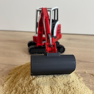 Planierschaufel passend für Bruder Minibagger | Anbaugerät für Mini-Baustelle | Maßstab 1:16