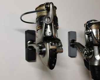 10x Wandhalter für Angelrollen | Angelzubehör organisiert & griffbereit | Ordnung im Hobbyraum