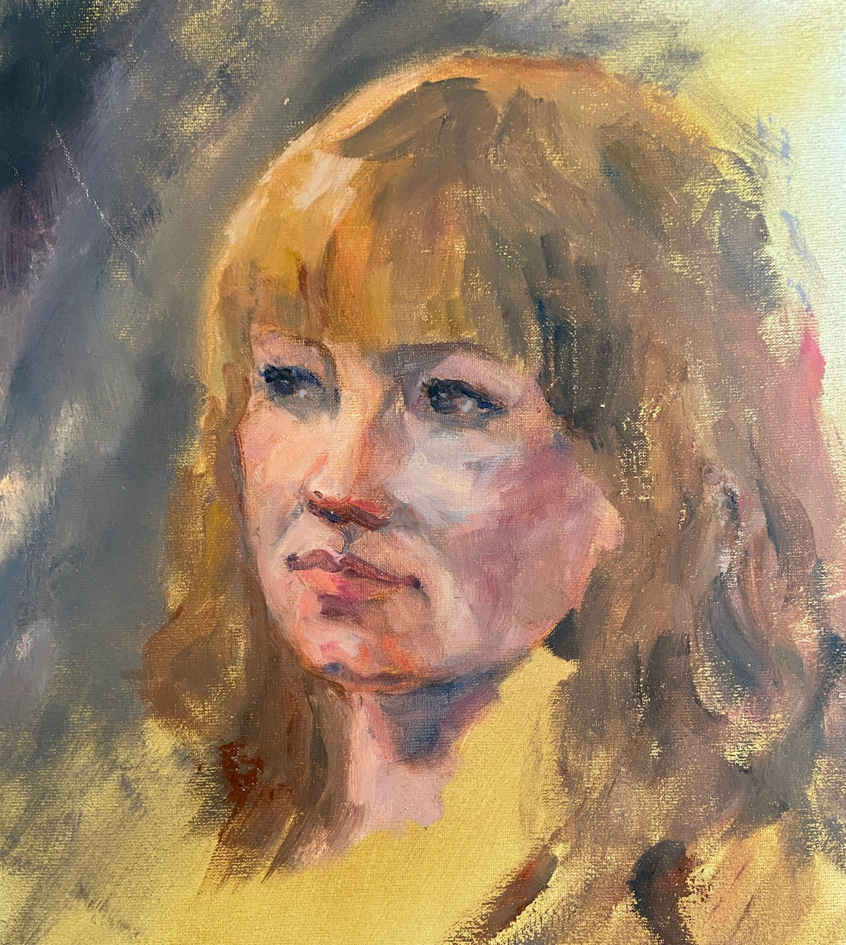 Сustom Woman Portrait. Oil on Canvas Portrait From Your Photo ...