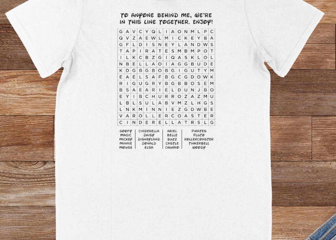 Maglietta di cruciverba Italia