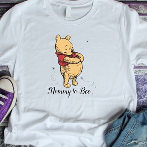 Mama, która będzie biała koszulka Kubuś ciąża prezent baby shower dla niej Mama w ciąży prezent dla nowego dziecka prezent dla miodowej mamy