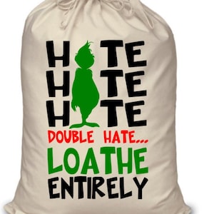 Christmas present sack Gift reusable sack  Children Adults Xmas Eve gift bag large funny gift for adults unisex gift bag