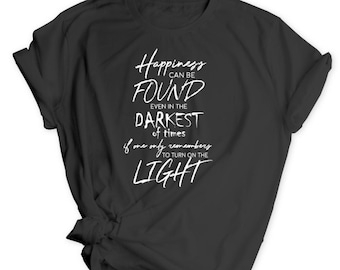 Camiseta com citação de mago mágico unissex adultos crianças Harry luz slogan preto top mago varinha mágica presente filme camiseta