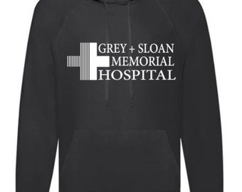 Ladies Black hoodie Greys anatomy Grey sloan black hoodie women's AWD hooded top graphic fashion Hospital tv show fan cosy fashion