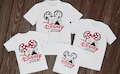 Disney 2026 White holiday t shirts vacation Unisex holiday shirts reveal tops Paris Florida travel t-shirts matching family tops gift product logo