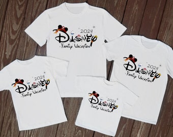 Disney White Villain holiday t shirts vacation holiday Unisex holiday shirts reveal tops Paris Florida travel t-shirts matching family tops