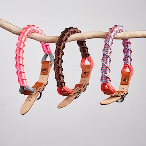 Coleira de cachorro personalizada multicolorida, conjunto de coleira de cachorro artesanal personalizada, presente
