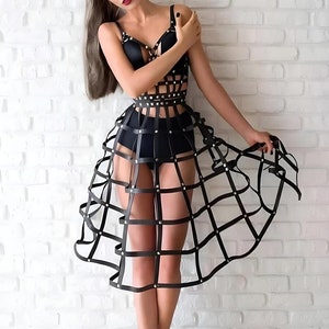 High waisted leather skirt 9mm shop