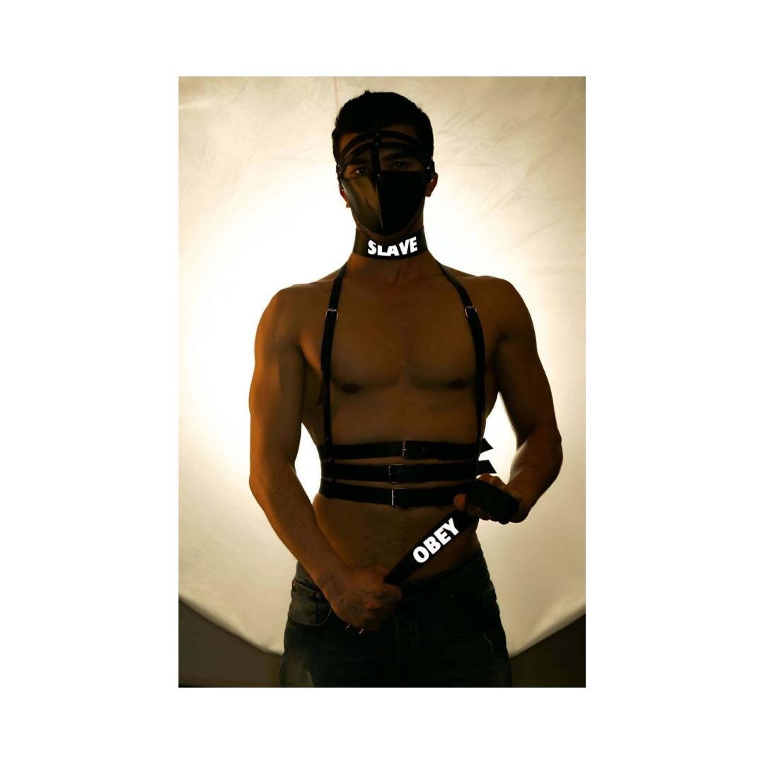 Slave & Obey Reflector Choker Glows in the Dark Reflective Leather Choker Harness Collar Black Leather BDSM Accessories, Mature - Etsy Japan