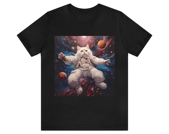 Space Cat T-Shirt | Graphic Tees | Cat Lovers T-Shirts |