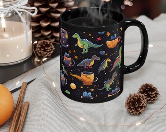 Dinosaurs In Space Coffee Mug II