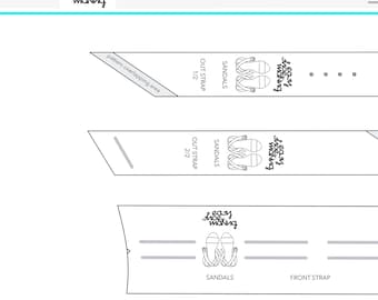 Shoemaking Patterns 40-43 for the Sandals Shoes  - EasyShoeMaking