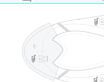 Shoemaking Patterns 40 - 43 for the Loafers Shoes - EasyShoeMaking