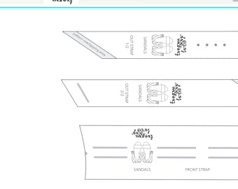 Shoemaking Patterns 36 - 40 for the Sandals Shoes - EasyShoeMaking