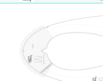 Shoemaking Patterns 40 - 43 for the Ballet Flats Shoes - EasyShoeMaking