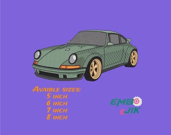 Porche 911 Machine Embroidery Design , Porche 911 Car Embroidery , Porche 911 Embroidery File