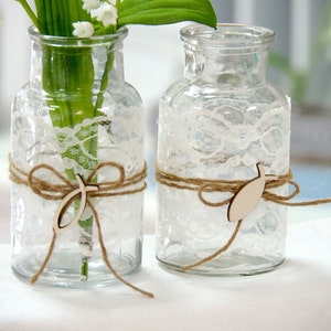 2 vases communion confirmation table decoration fish LUKAS image 1