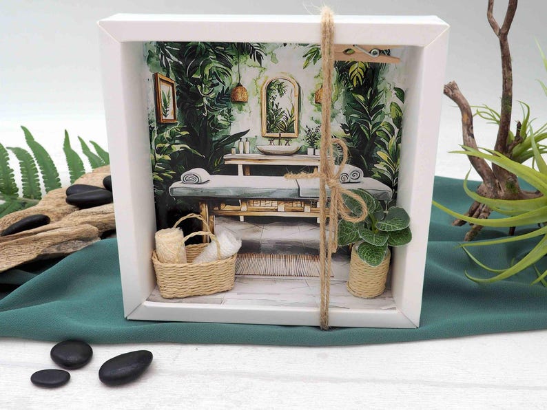 Geldgeschenk Verpackung Massage Wellness Entspannung Erholung Auszeit Gutschein Geschenk Mann Frau afbeelding 1