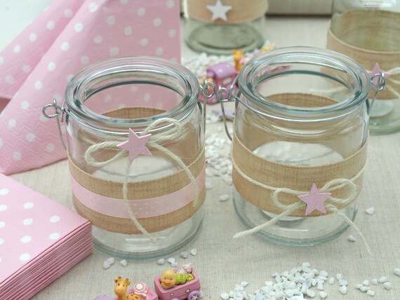 Complete Table Decoration in Pink for Communion