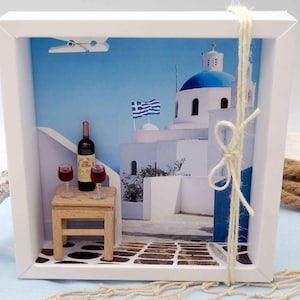 Geldgeschenk Verpackung Griechenland Santorini Geldverpackung Urlaub Reise