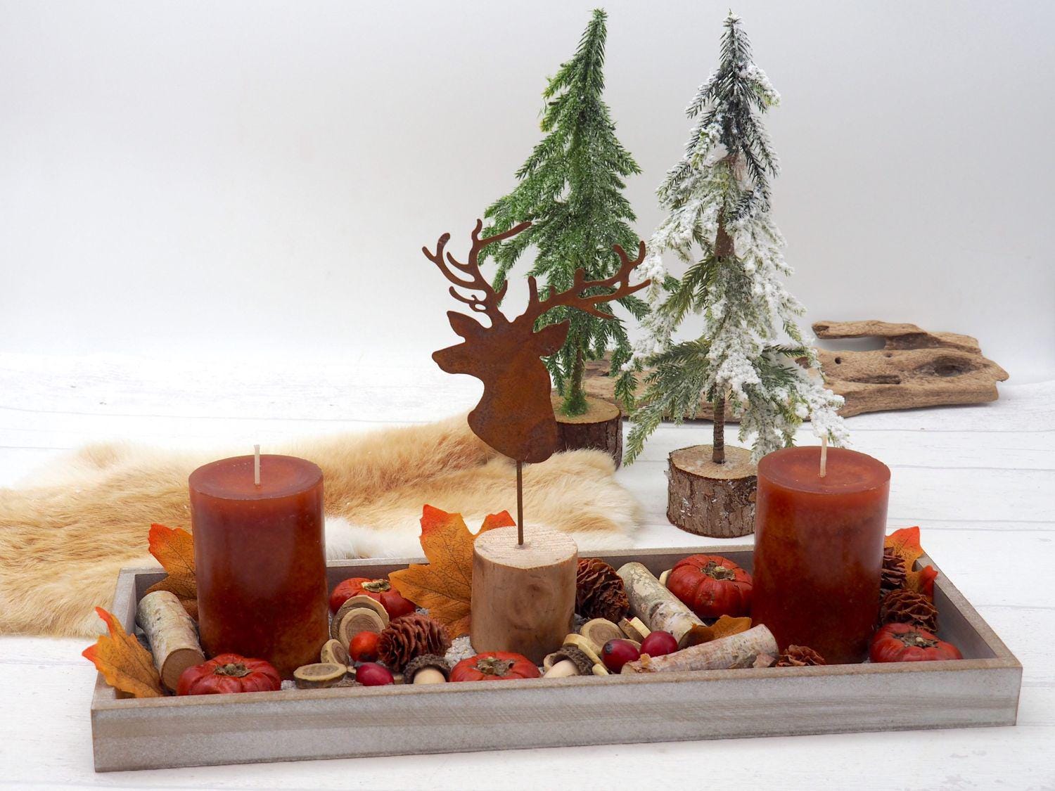 Herbst-Holzschild Mit Oktober-Spruch – 15 X 15 Cm, Tisch- Oder Wanddekoration