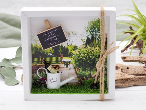 Personalisiertes Gartenornament – Schubkarre Mit Zubehör – Süße Deko Zum Selbstgestalten