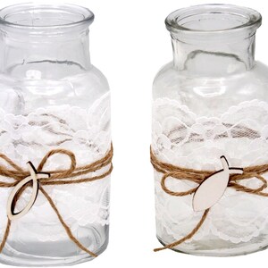 2 vases communion confirmation table decoration fish LUKAS image 2