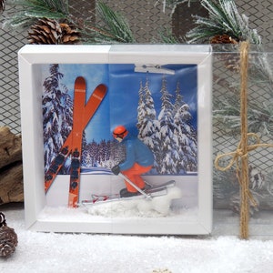 Geldgeschenk Verpackung Ski Fahren Winterurlaub Skiurlaub Berge Geschenk Skiausrüstung