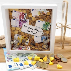 Geldgeschenk Verpackung Geldmäuse Mäuse Geld Geburtstag Geschenk