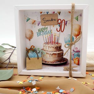 Geldgeschenk Geburtstag personalisiert MIT NAME & ZAHL Geschenk Verpackung Geburtstagsgeschenk