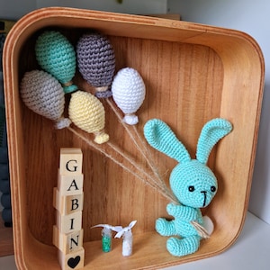 Quadro de nascimento de mesa/crochê para posar