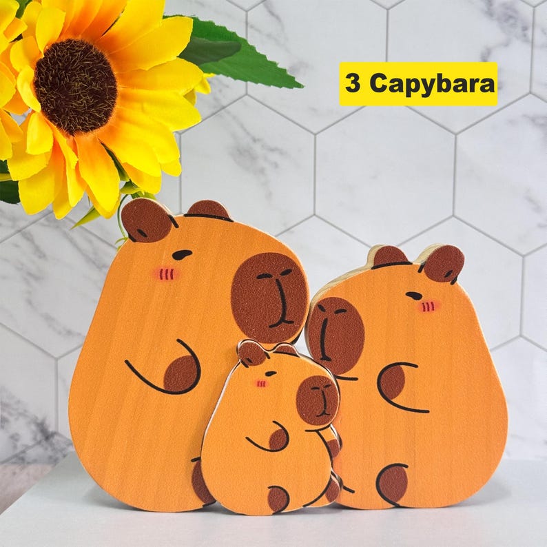 Custom Wooden Capybara Family Puzzle,wooden Animal Puzzle,wooden ...
