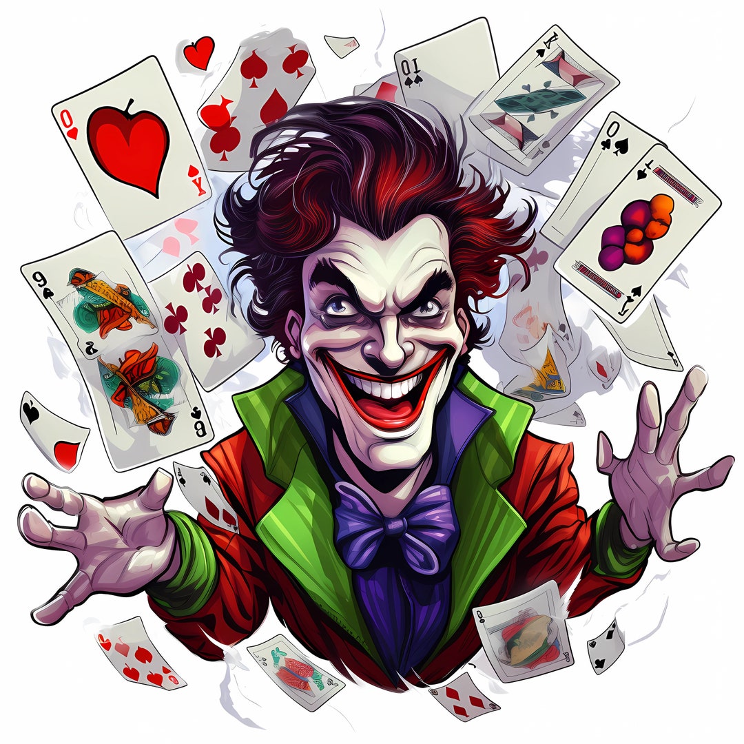 Joker Png Playing Pokers Png the Joker Pngjoker Digital Etsy