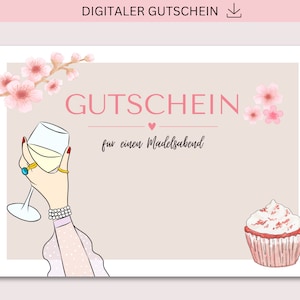 Gutschein zum Ausdrucken Mädelsabend, PDF + JPG Download, Gutschein, Personalisierbar, Geburtstag, Geschenk, Geburtstagsgeschenk