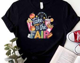 Take me to the Fair Sublimation Design PNG Digital Download , County State Fair Country Rides png, Neon Ferris Wheel, Fall Autumn Design