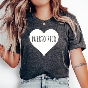 Love Puerto Rico Heart T-Shirt, Puerto Rico Shirt, Puerto Rican Shirt, Puerto Rico Vacation, Puerto Rico Gift, Family Trip, Honeymoon Shirt