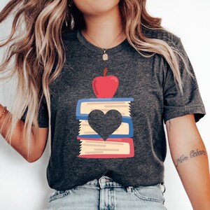 Love Teaching Heart T-Shirt, Teacher Appreciation Gift, Teacher Shirt, Teacher's Day Gift, Teacher Gift Shirt, Back to School Shirt, School